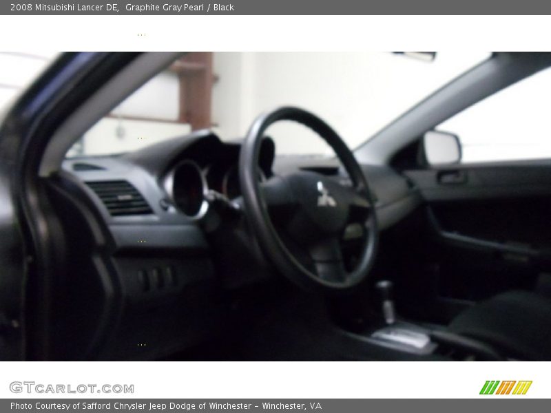 Graphite Gray Pearl / Black 2008 Mitsubishi Lancer DE