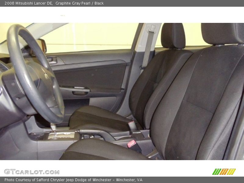 Graphite Gray Pearl / Black 2008 Mitsubishi Lancer DE