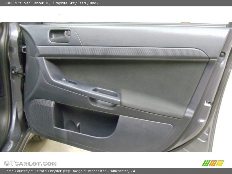 Graphite Gray Pearl / Black 2008 Mitsubishi Lancer DE