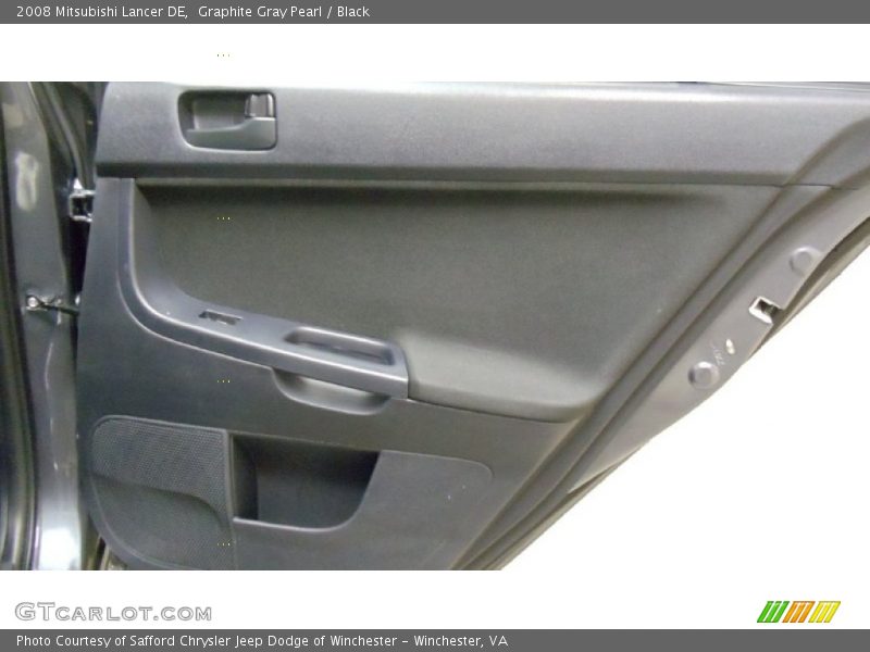 Graphite Gray Pearl / Black 2008 Mitsubishi Lancer DE