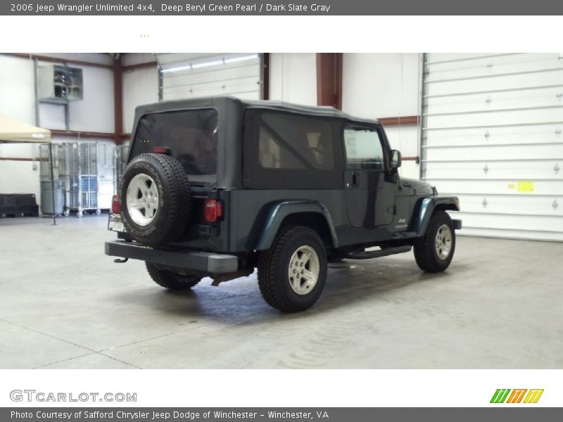 Deep Beryl Green Pearl / Dark Slate Gray 2006 Jeep Wrangler Unlimited 4x4