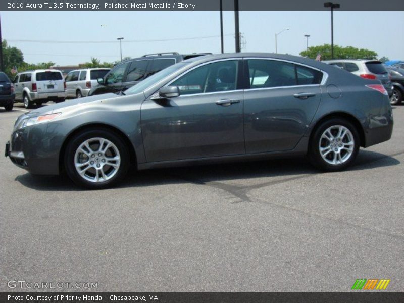 Polished Metal Metallic / Ebony 2010 Acura TL 3.5 Technology