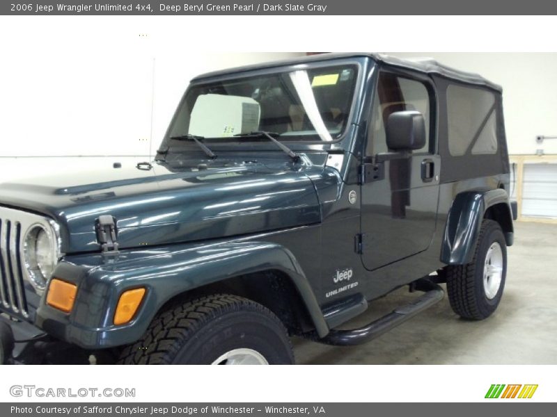 Deep Beryl Green Pearl / Dark Slate Gray 2006 Jeep Wrangler Unlimited 4x4