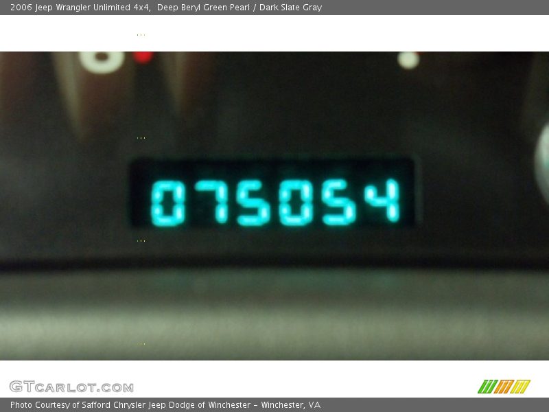 Deep Beryl Green Pearl / Dark Slate Gray 2006 Jeep Wrangler Unlimited 4x4