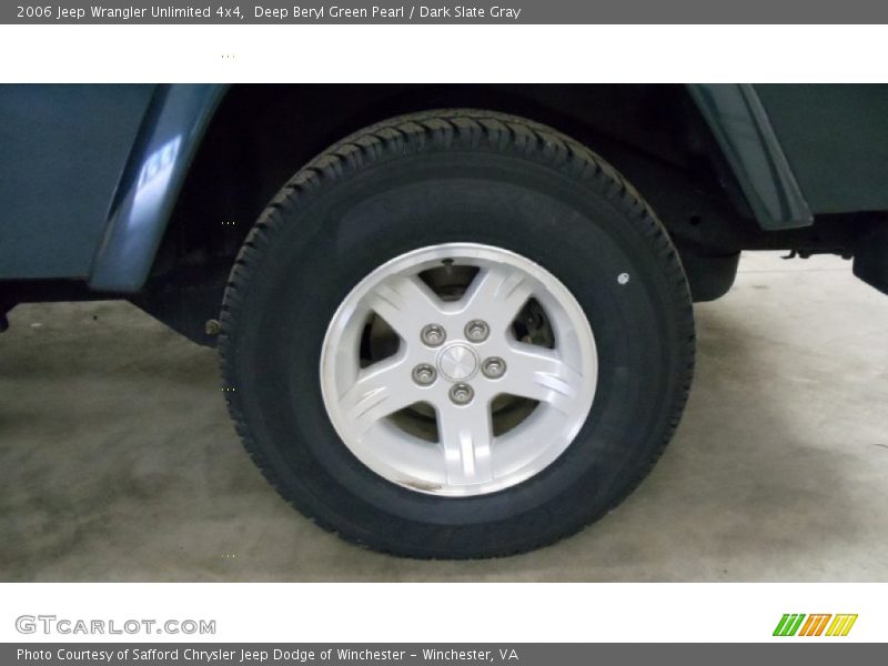 Deep Beryl Green Pearl / Dark Slate Gray 2006 Jeep Wrangler Unlimited 4x4