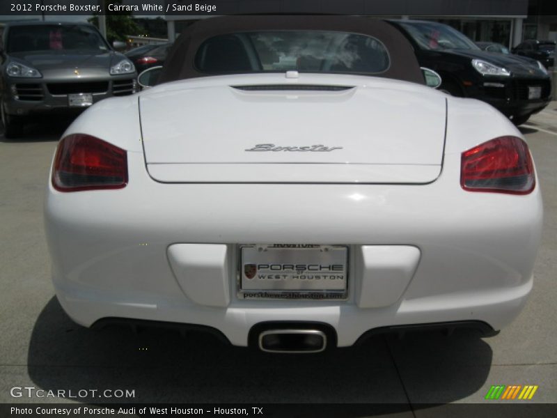 Carrara White / Sand Beige 2012 Porsche Boxster