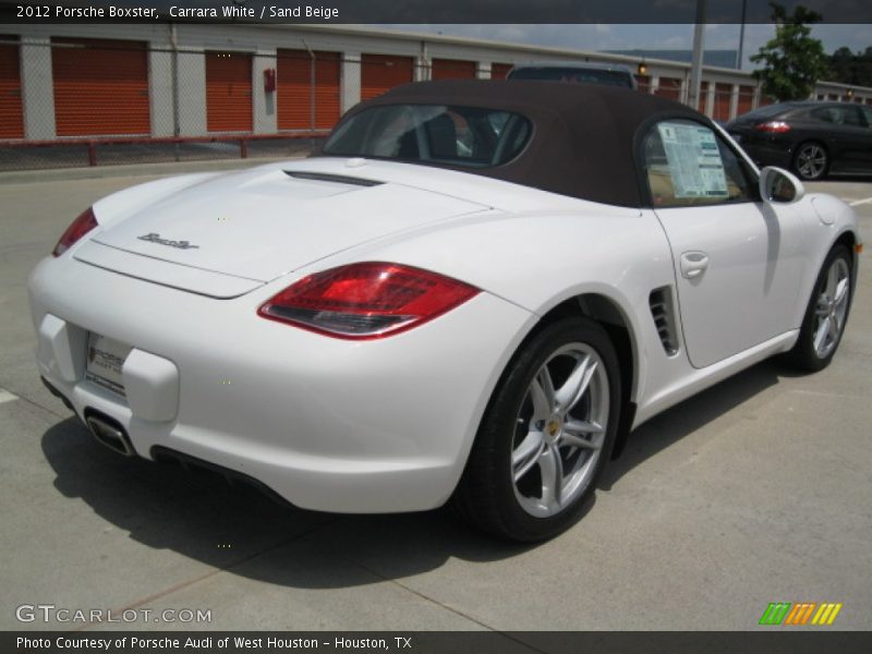 Carrara White / Sand Beige 2012 Porsche Boxster