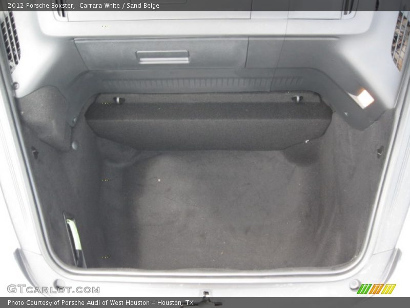  2012 Boxster  Trunk