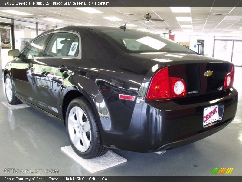 Black Granite Metallic / Titanium 2011 Chevrolet Malibu LS