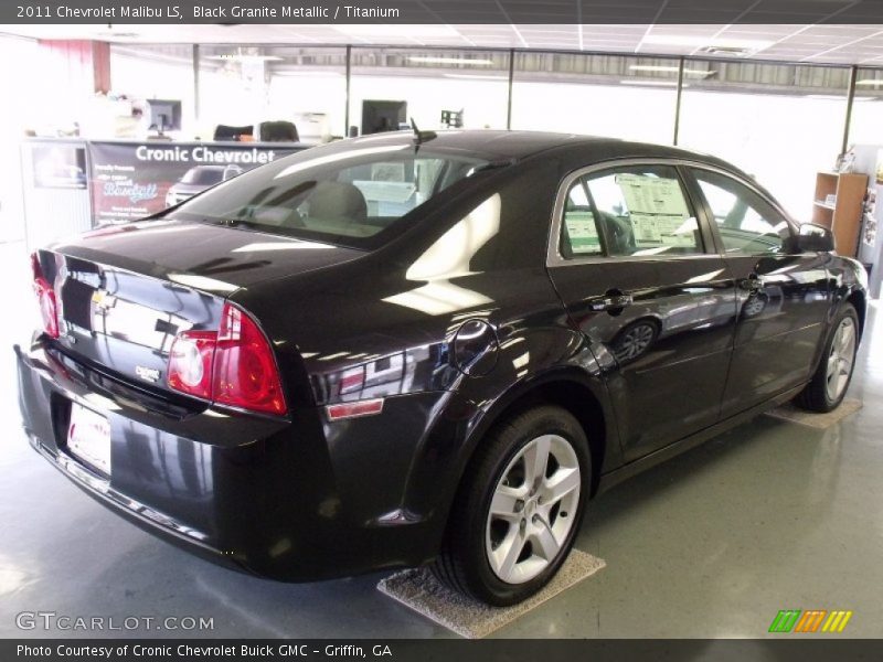 Black Granite Metallic / Titanium 2011 Chevrolet Malibu LS