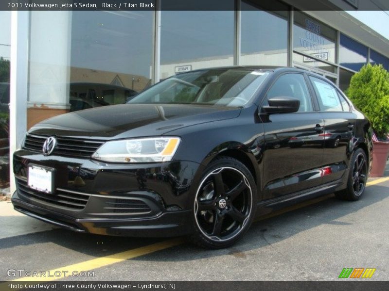 Black / Titan Black 2011 Volkswagen Jetta S Sedan