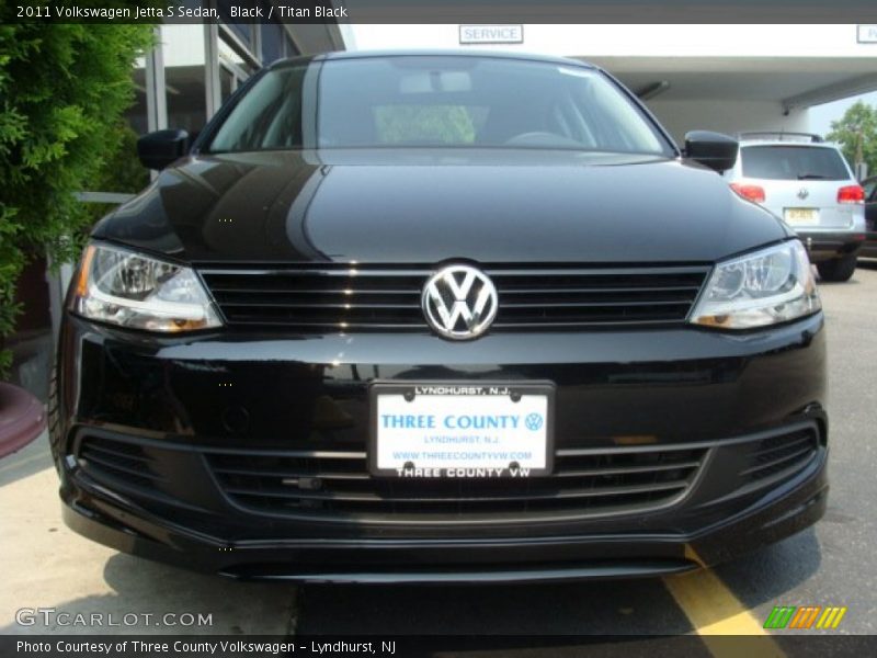 Black / Titan Black 2011 Volkswagen Jetta S Sedan