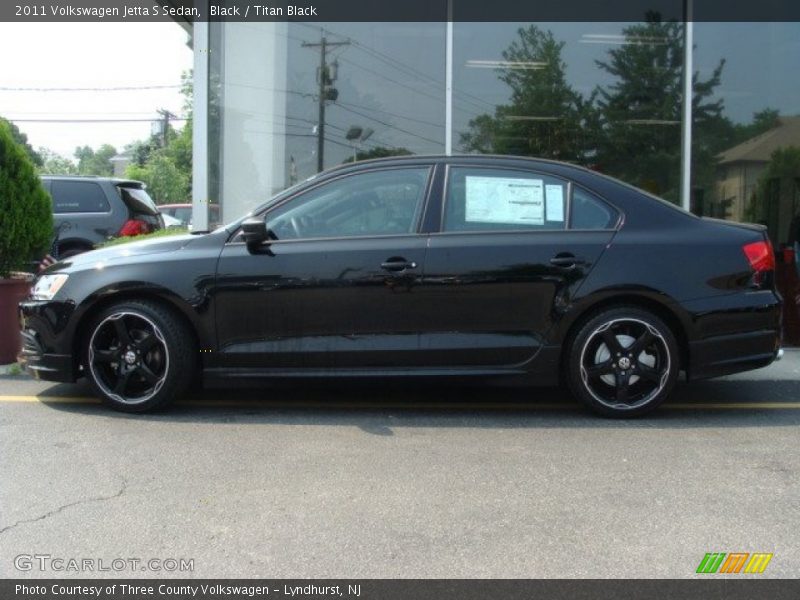 Black / Titan Black 2011 Volkswagen Jetta S Sedan