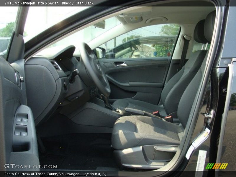 Black / Titan Black 2011 Volkswagen Jetta S Sedan