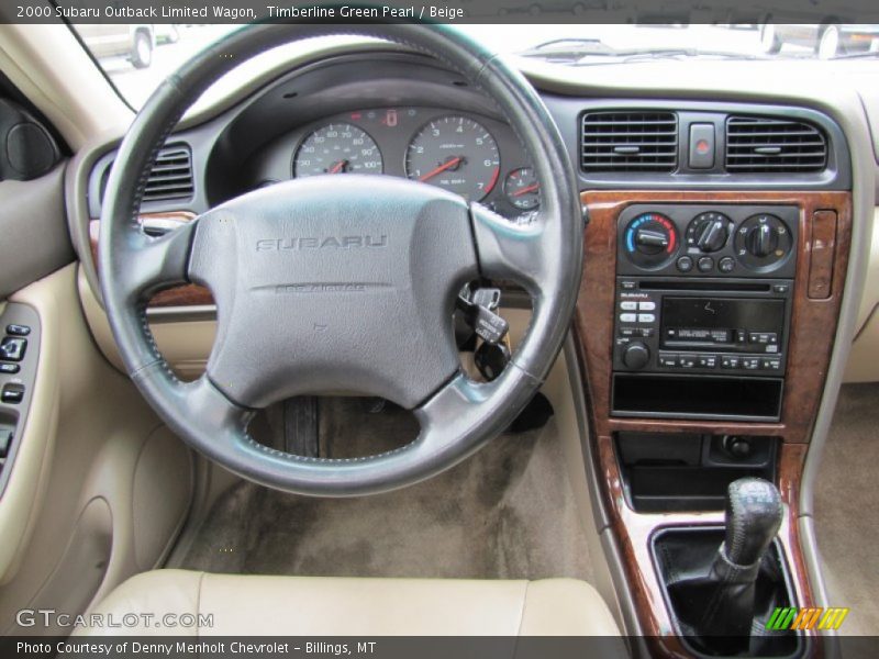 Dashboard of 2000 Outback Limited Wagon
