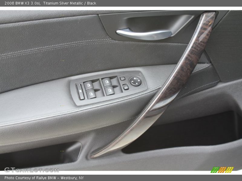 Titanium Silver Metallic / Black 2008 BMW X3 3.0si