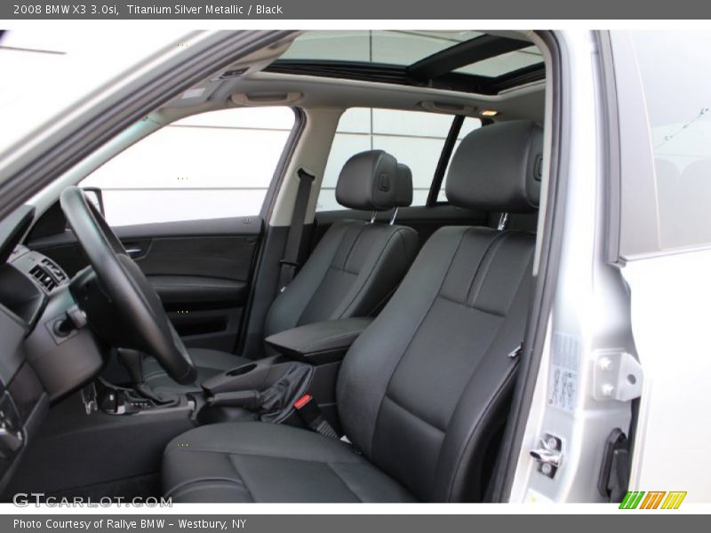 Titanium Silver Metallic / Black 2008 BMW X3 3.0si
