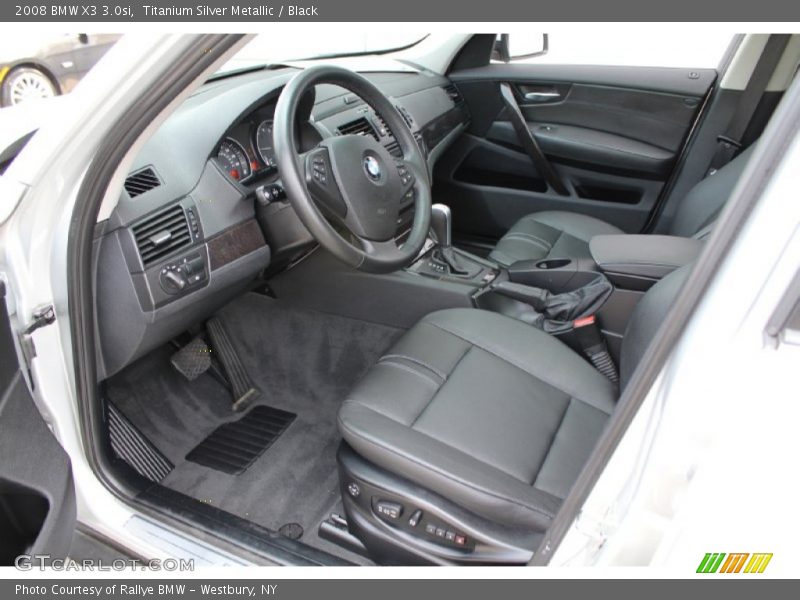 Titanium Silver Metallic / Black 2008 BMW X3 3.0si