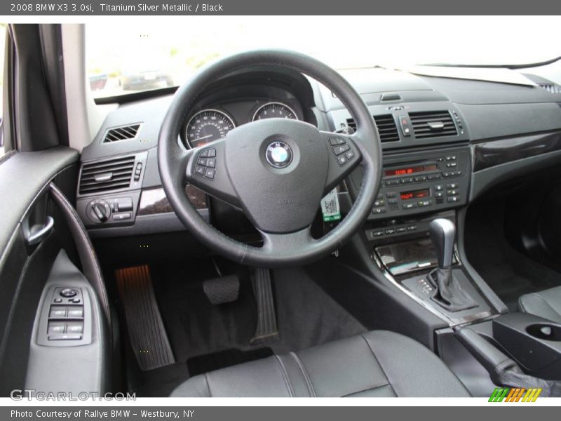 Titanium Silver Metallic / Black 2008 BMW X3 3.0si