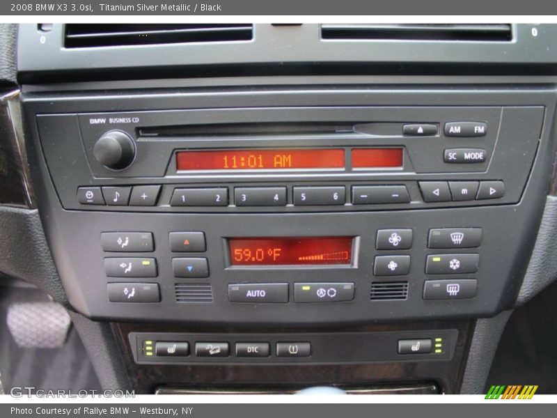 Titanium Silver Metallic / Black 2008 BMW X3 3.0si