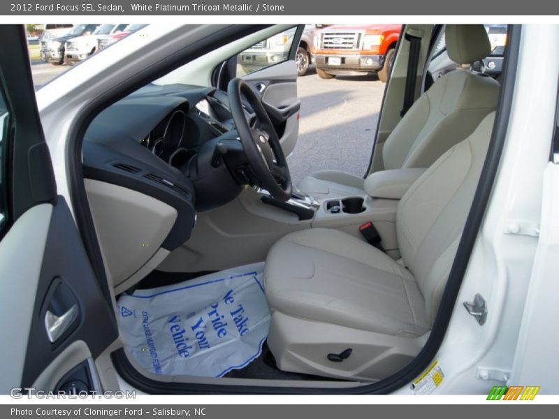  2012 Focus SEL Sedan Stone Interior