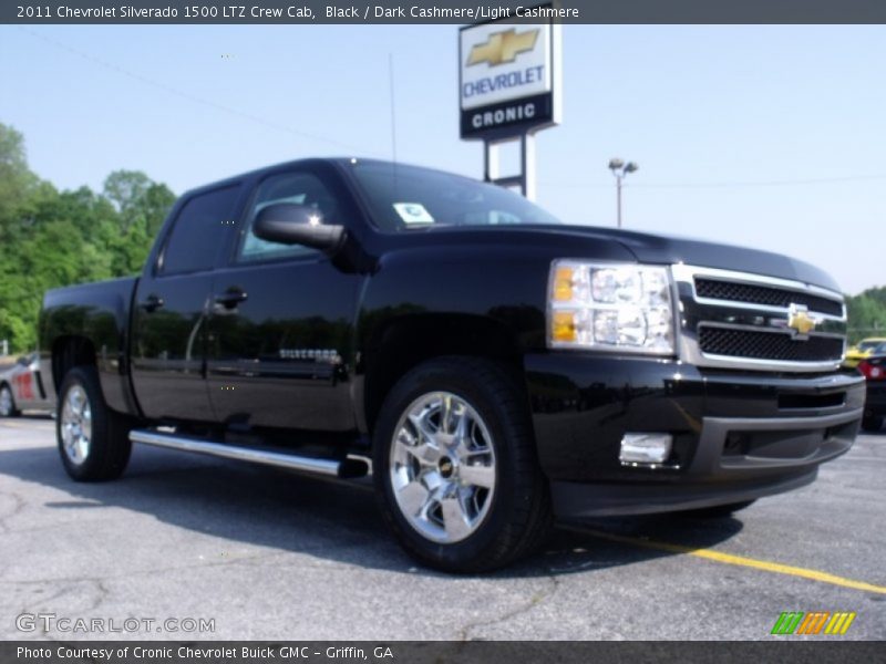 Black / Dark Cashmere/Light Cashmere 2011 Chevrolet Silverado 1500 LTZ Crew Cab