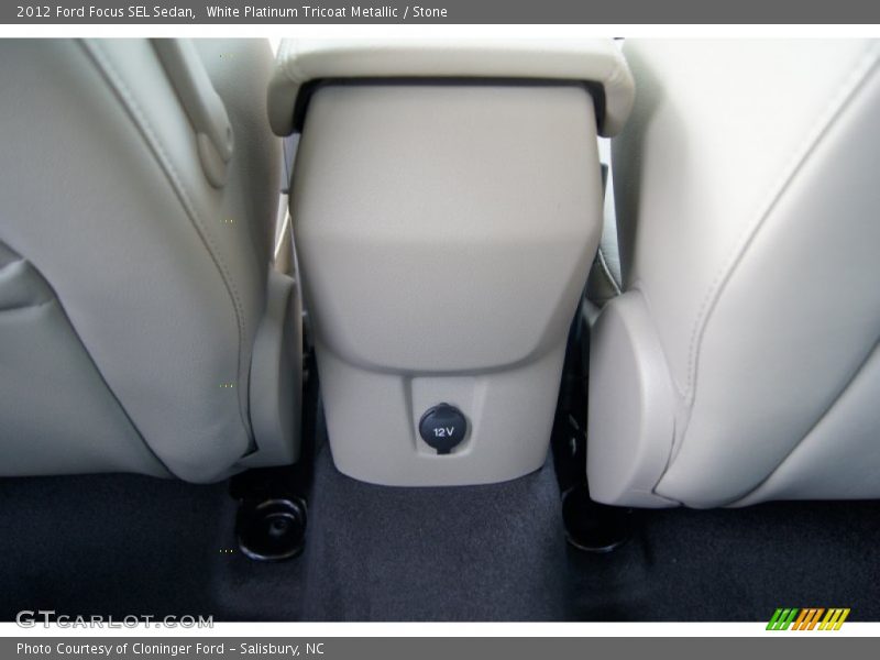 White Platinum Tricoat Metallic / Stone 2012 Ford Focus SEL Sedan