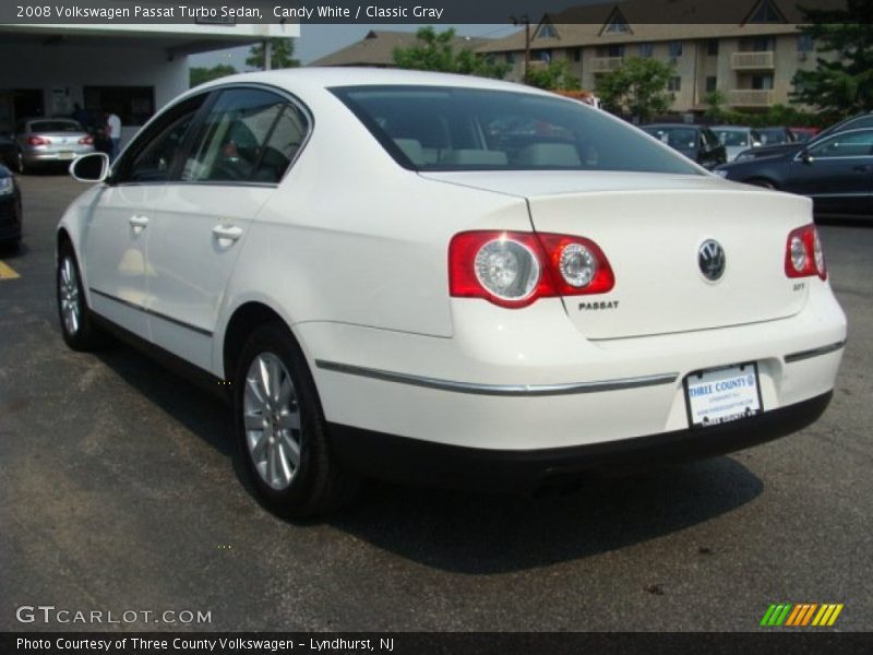 Candy White / Classic Gray 2008 Volkswagen Passat Turbo Sedan