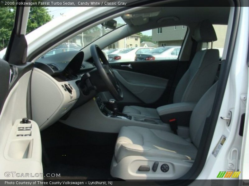 Candy White / Classic Gray 2008 Volkswagen Passat Turbo Sedan