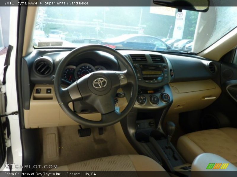 Super White / Sand Beige 2011 Toyota RAV4 I4