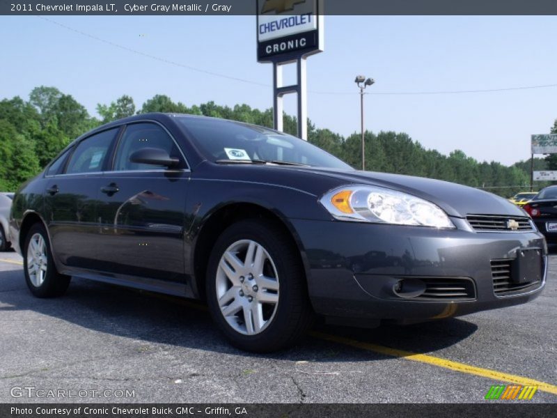 Cyber Gray Metallic / Gray 2011 Chevrolet Impala LT