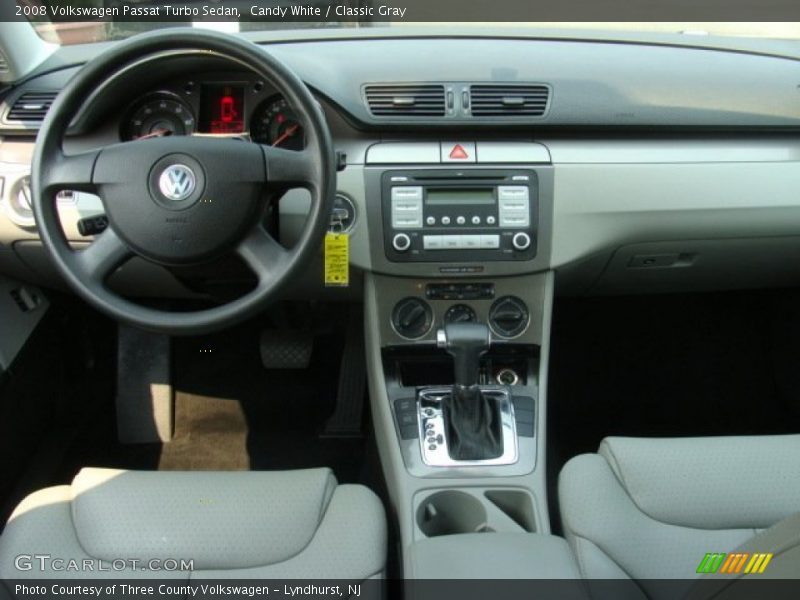 Candy White / Classic Gray 2008 Volkswagen Passat Turbo Sedan