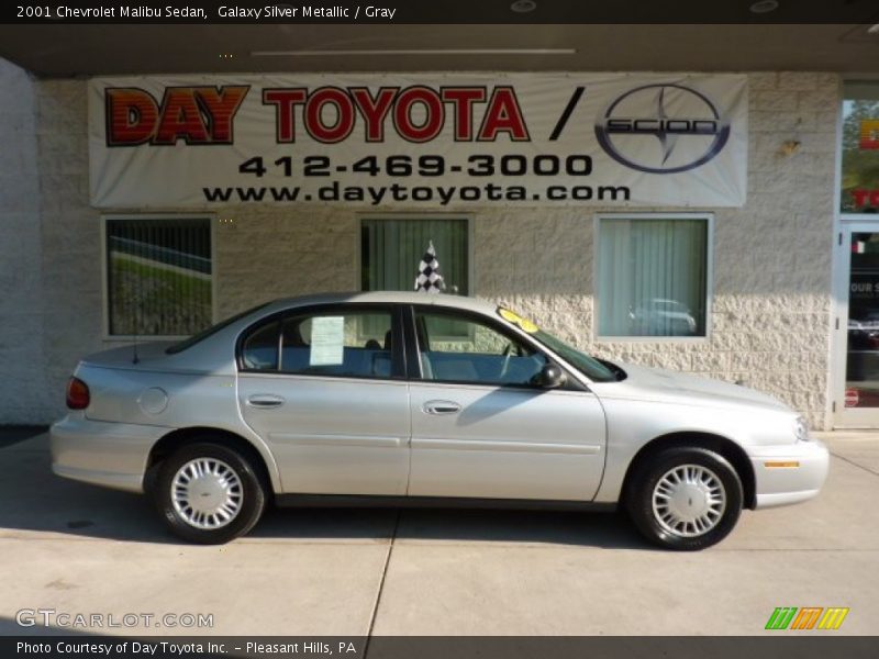 Galaxy Silver Metallic / Gray 2001 Chevrolet Malibu Sedan