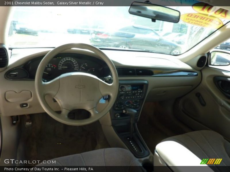 Galaxy Silver Metallic / Gray 2001 Chevrolet Malibu Sedan