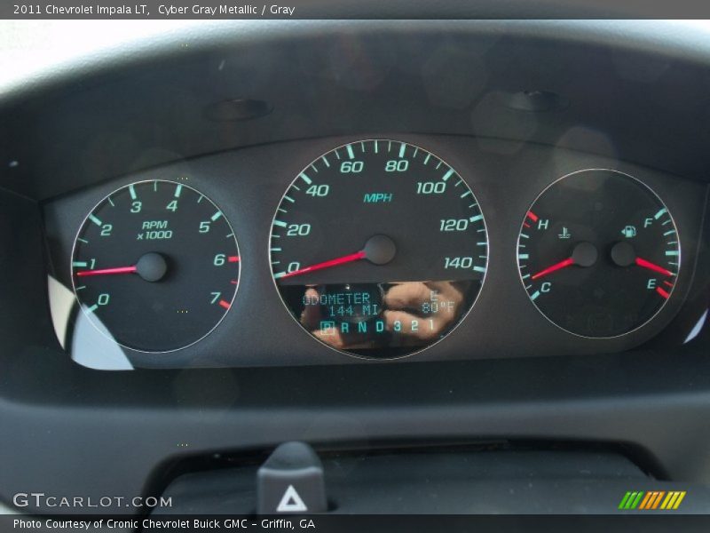 Cyber Gray Metallic / Gray 2011 Chevrolet Impala LT