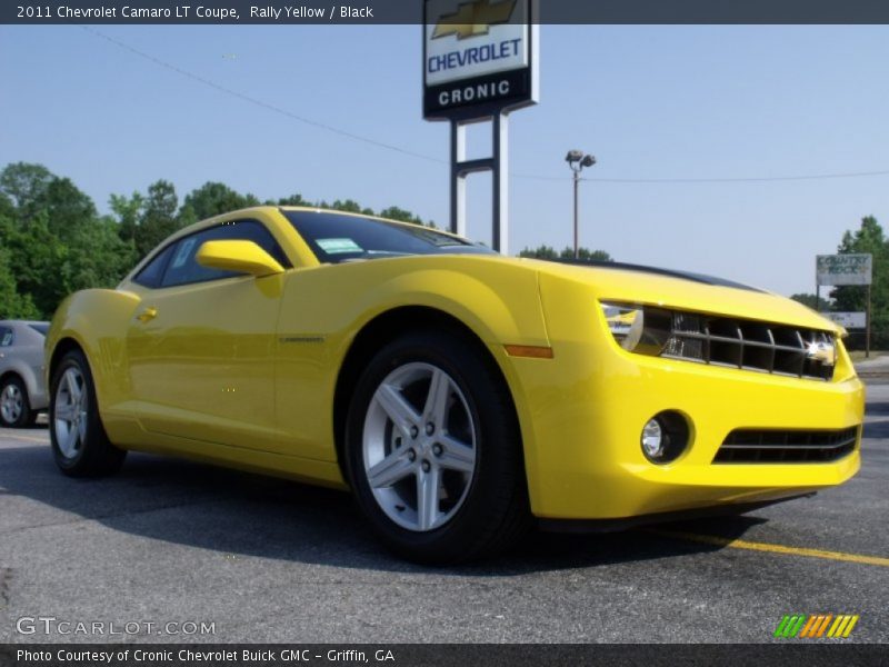 Rally Yellow / Black 2011 Chevrolet Camaro LT Coupe