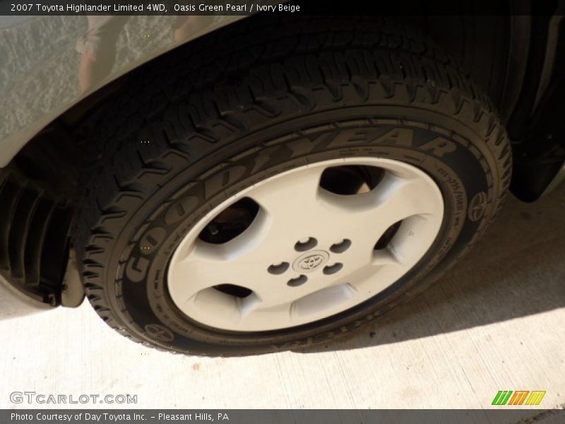 Oasis Green Pearl / Ivory Beige 2007 Toyota Highlander Limited 4WD