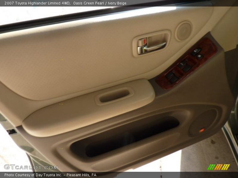 Oasis Green Pearl / Ivory Beige 2007 Toyota Highlander Limited 4WD