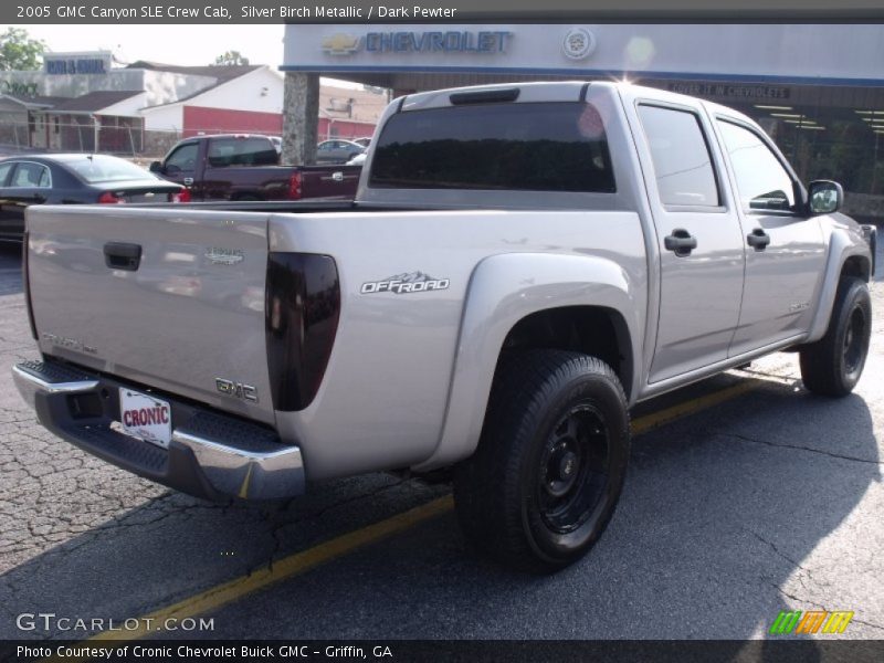 Silver Birch Metallic / Dark Pewter 2005 GMC Canyon SLE Crew Cab