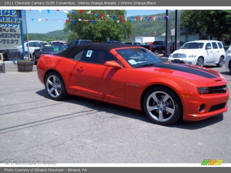 Inferno Orange Metallic / Inferno Orange/Black 2011 Chevrolet Camaro SS/RS Convertible