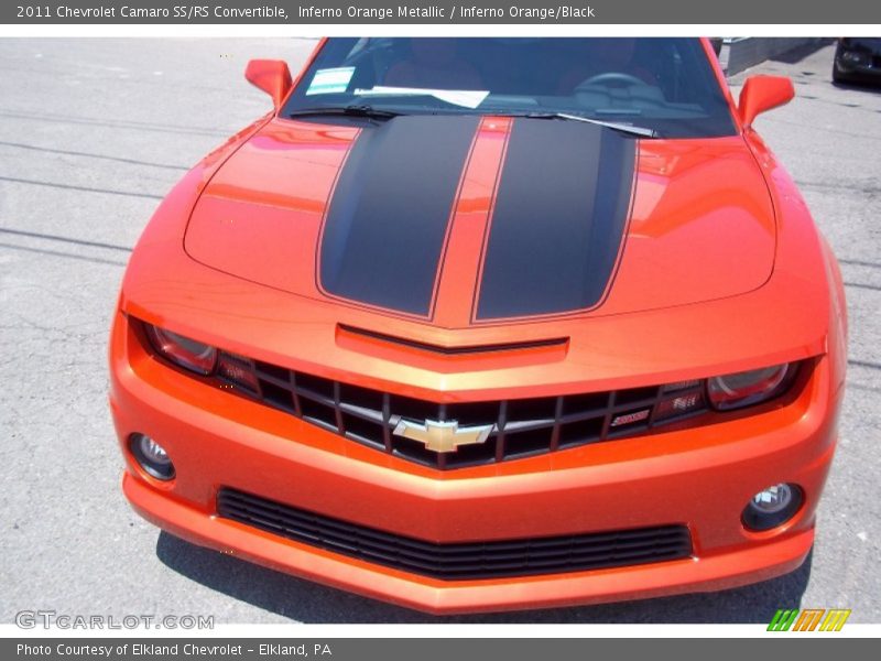 Inferno Orange Metallic / Inferno Orange/Black 2011 Chevrolet Camaro SS/RS Convertible