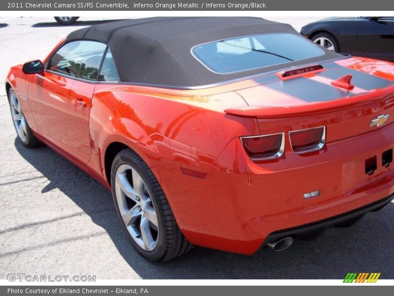 Inferno Orange Metallic / Inferno Orange/Black 2011 Chevrolet Camaro SS/RS Convertible