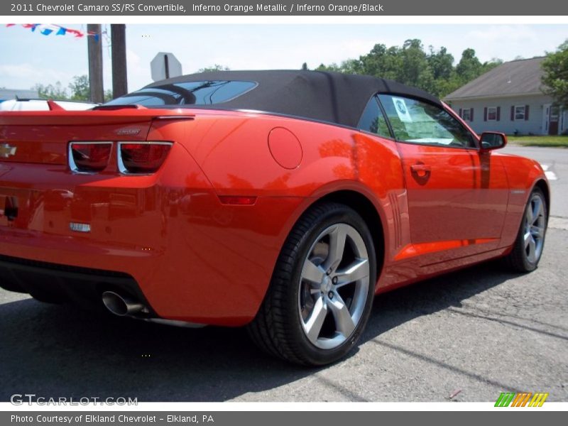 Inferno Orange Metallic / Inferno Orange/Black 2011 Chevrolet Camaro SS/RS Convertible