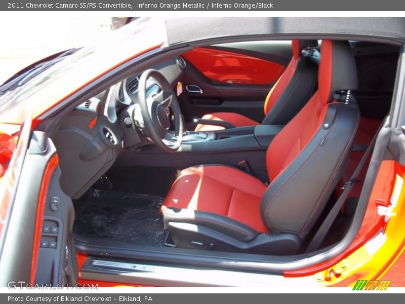 2011 Camaro SS/RS Convertible Inferno Orange/Black Interior