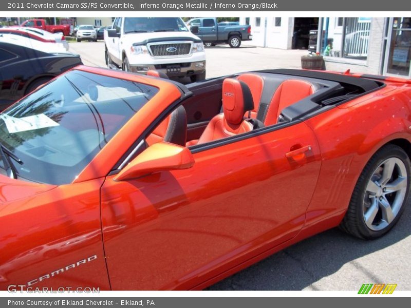 Inferno Orange Metallic / Inferno Orange/Black 2011 Chevrolet Camaro SS/RS Convertible
