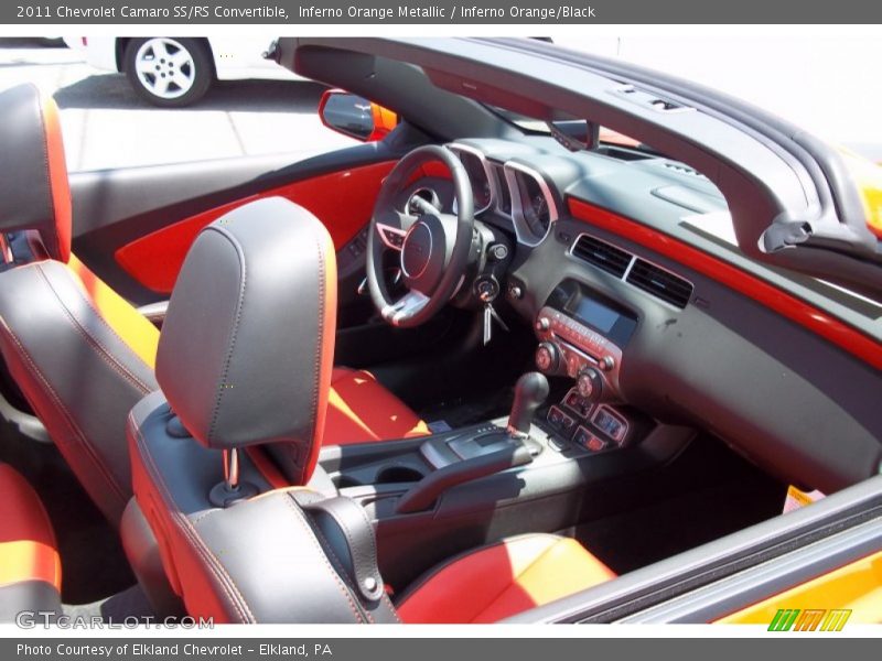  2011 Camaro SS/RS Convertible Inferno Orange/Black Interior