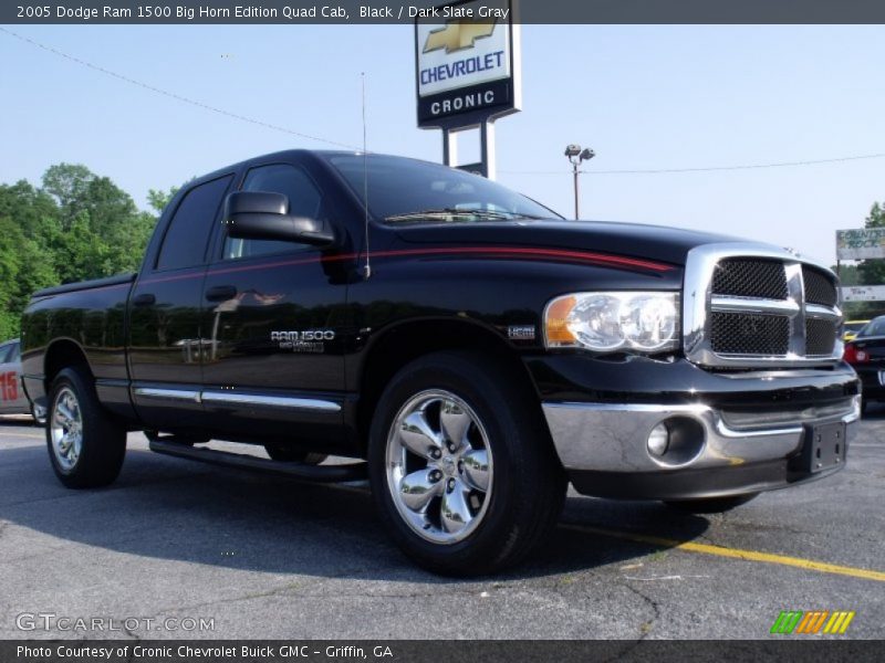 Black / Dark Slate Gray 2005 Dodge Ram 1500 Big Horn Edition Quad Cab