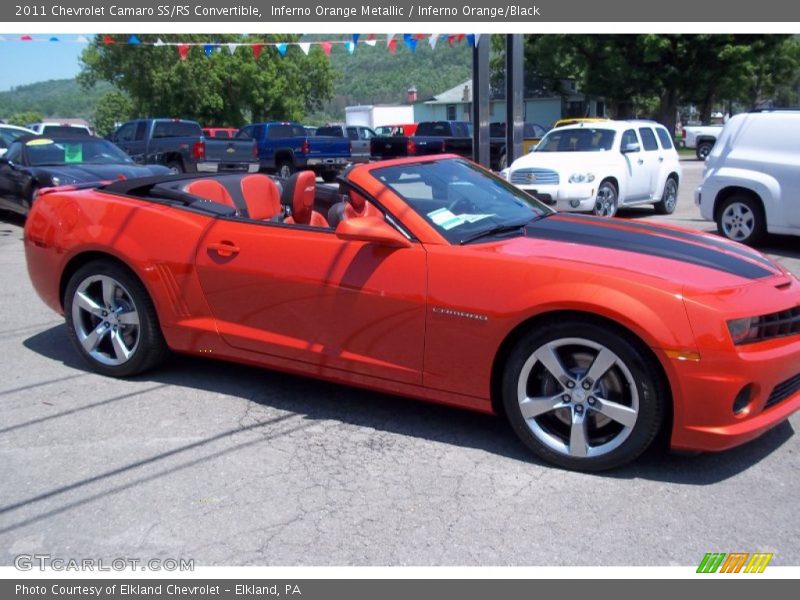 Inferno Orange Metallic / Inferno Orange/Black 2011 Chevrolet Camaro SS/RS Convertible