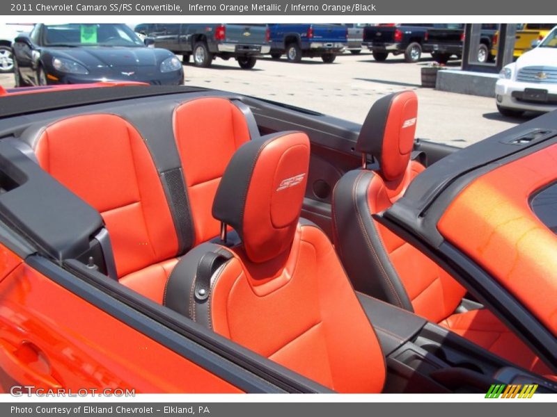 Inferno Orange Metallic / Inferno Orange/Black 2011 Chevrolet Camaro SS/RS Convertible