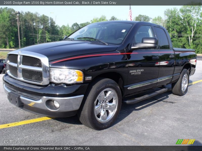 Black / Dark Slate Gray 2005 Dodge Ram 1500 Big Horn Edition Quad Cab